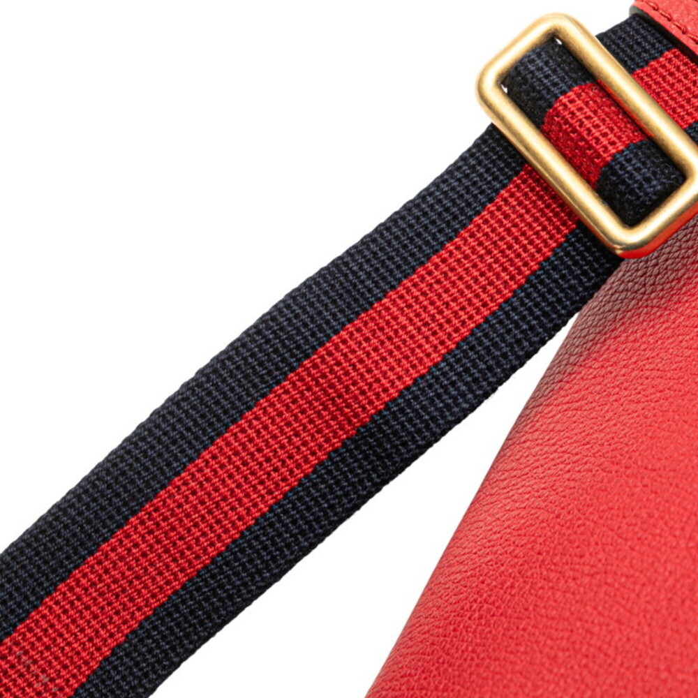 GUCCI Authentic Red Leather Fanny Pack - Picture 5 of 10